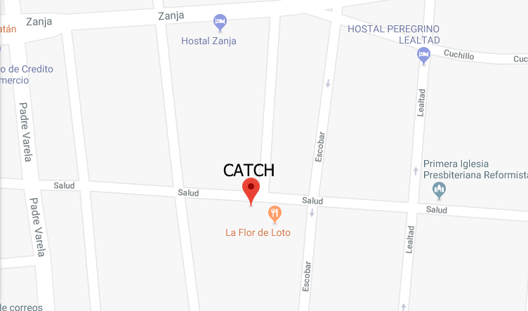 Mapa de ubicación de CATCh